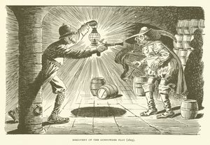 Discovery of the Gunpowder Plot (1605) by American School